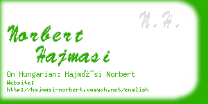 norbert hajmasi business card